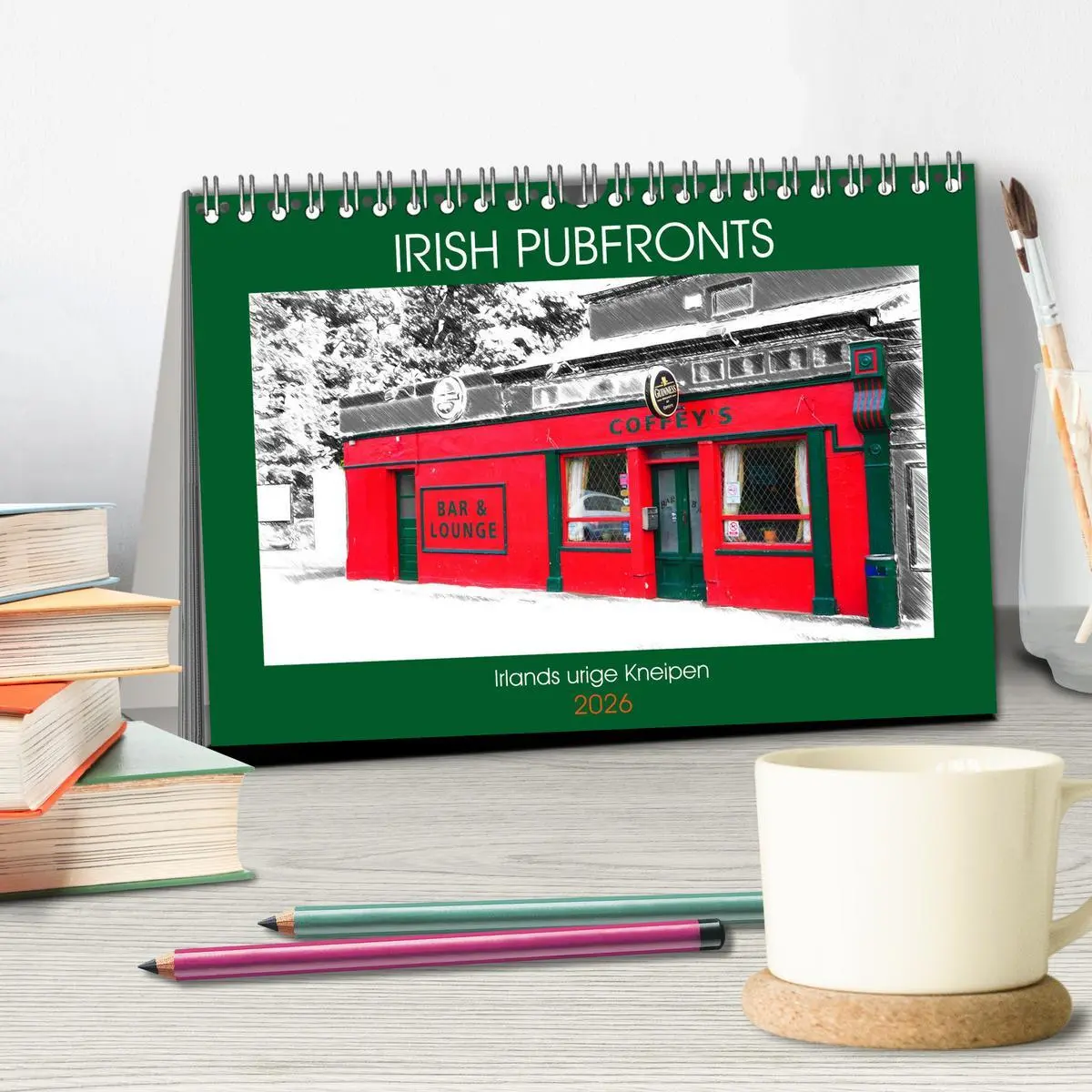 Bild: 9783457809228 | Irish Pubfronts - Irlands urige Kneipen (Tischkalender 2026 DIN A5...