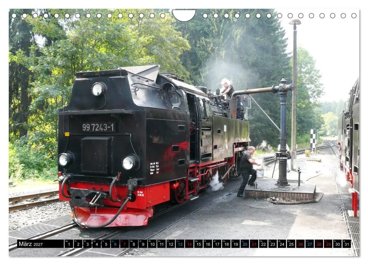 Bild: 9783569779228 | Dampf am Brocken - Die Harzquerbahn (Wandkalender 2027 DIN A4...