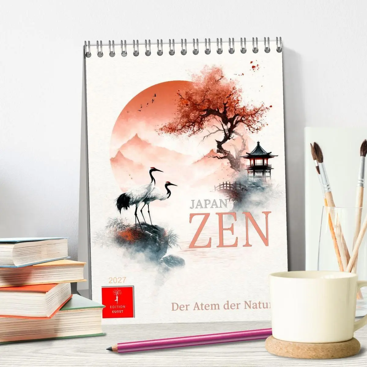 Bild: 9783594359228 | Japan ZEN - Der Atem der Natur (Tischkalender 2027 DIN A5 hoch),...
