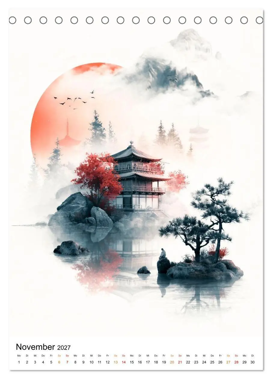 Bild: 9783594359228 | Japan ZEN - Der Atem der Natur (Tischkalender 2027 DIN A5 hoch),...