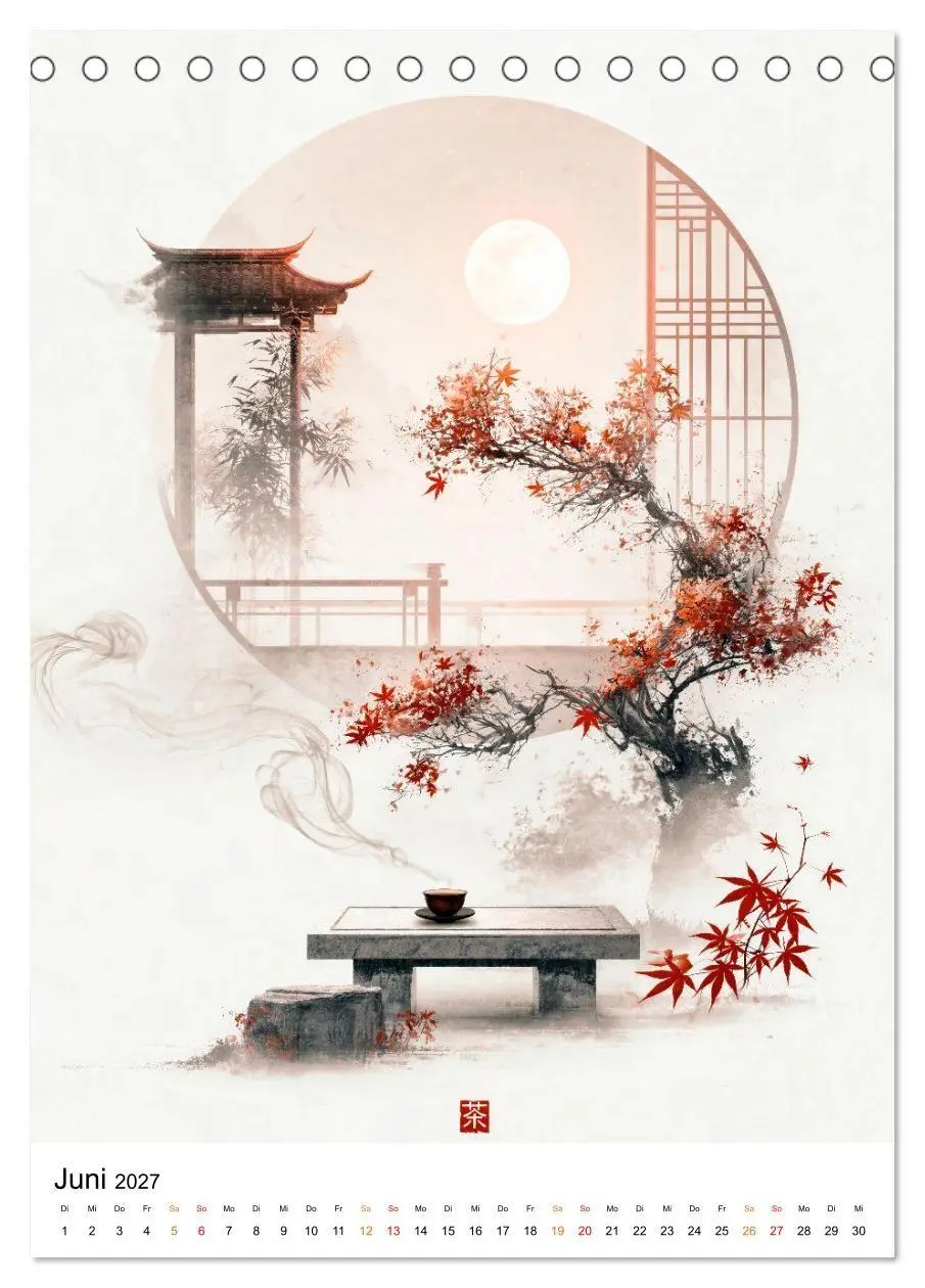 Bild: 9783594359228 | Japan ZEN - Der Atem der Natur (Tischkalender 2027 DIN A5 hoch),...