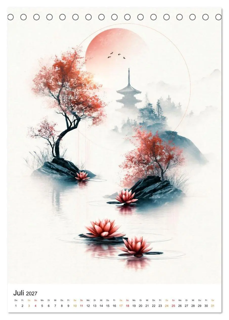 Bild: 9783594359228 | Japan ZEN - Der Atem der Natur (Tischkalender 2027 DIN A5 hoch),...