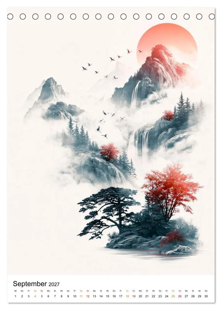 Bild: 9783594359228 | Japan ZEN - Der Atem der Natur (Tischkalender 2027 DIN A5 hoch),...