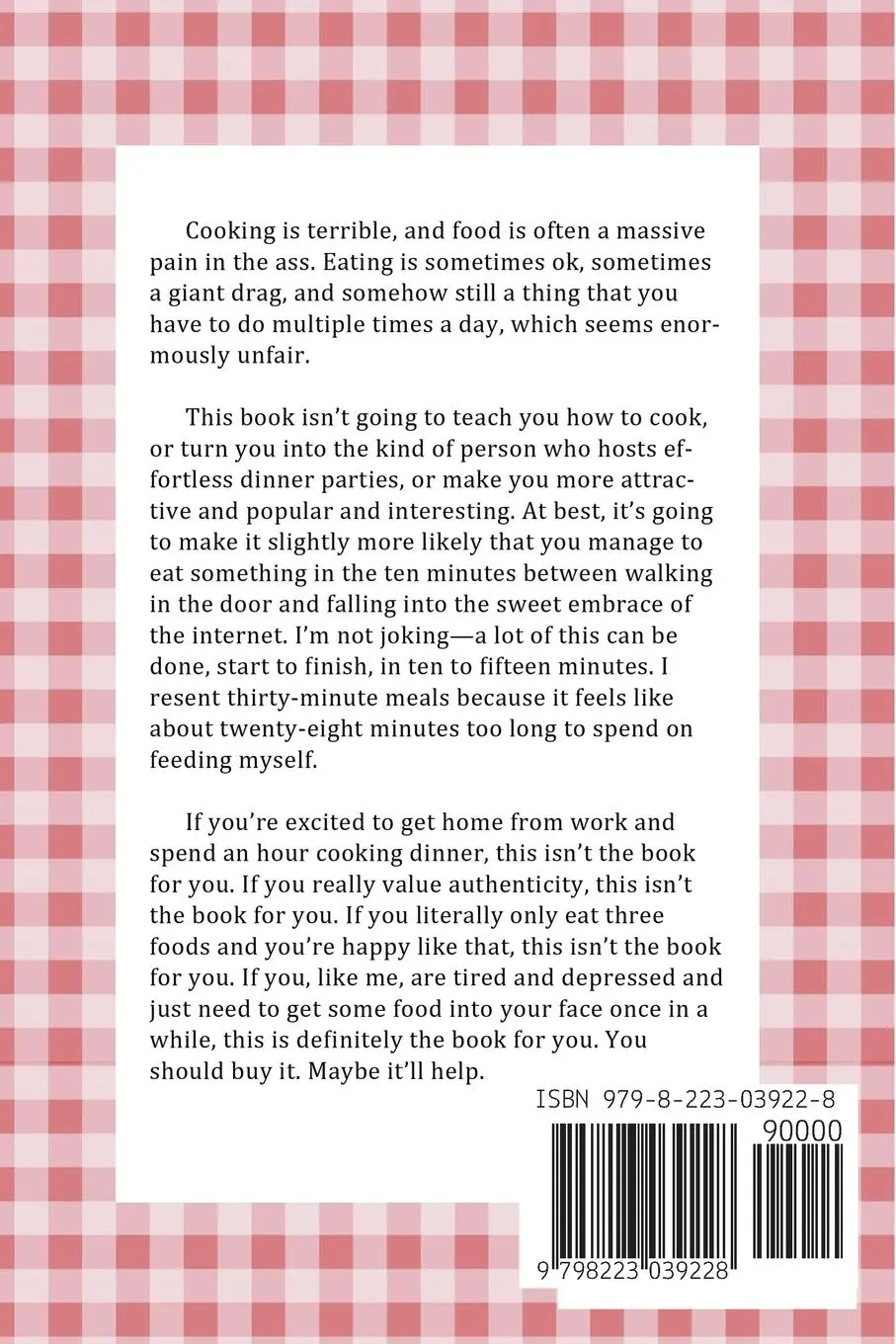 Rückseite: 9798223039228 | Cooking is Terrible | Misha Fletcher | Taschenbuch | Englisch | 2019