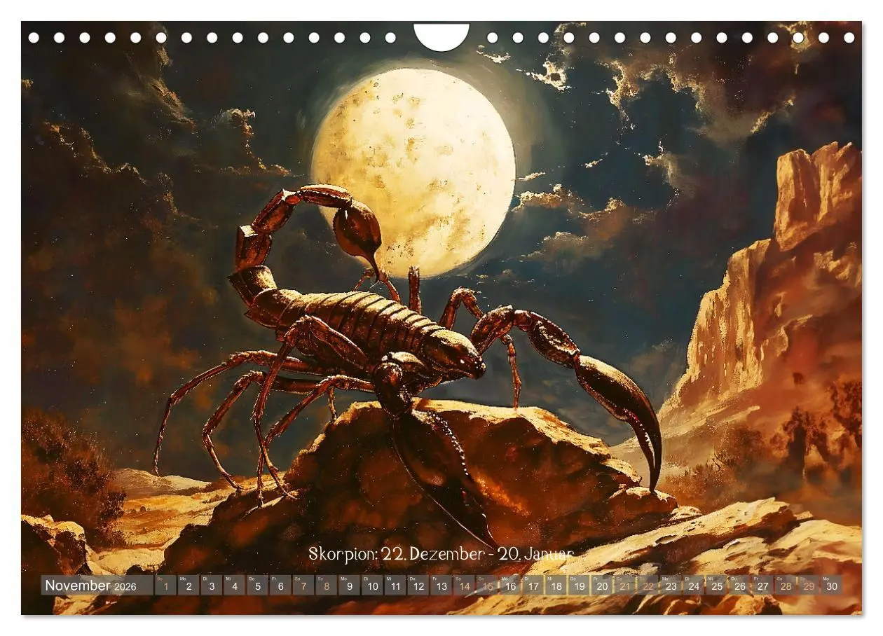 Bild: 9783457349328 | Sternzeichen-Kalender - Galaktische Porträts mit Datum...