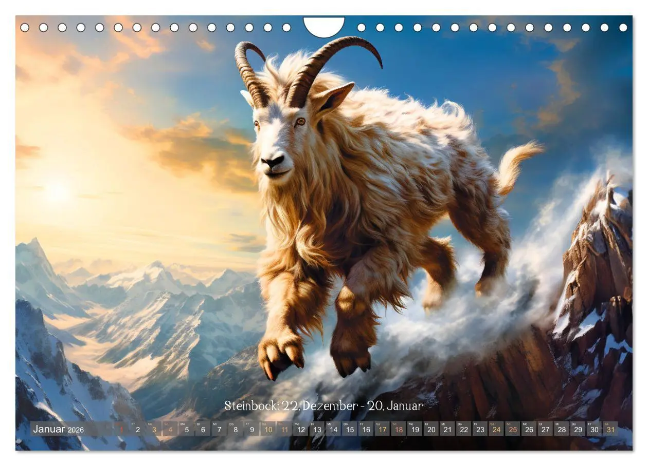 Bild: 9783457349328 | Sternzeichen-Kalender - Galaktische Porträts mit Datum...