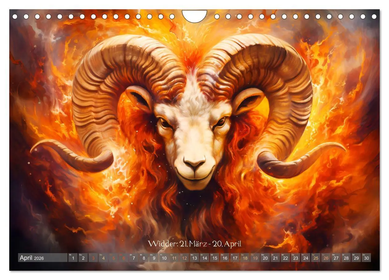 Bild: 9783457349328 | Sternzeichen-Kalender - Galaktische Porträts mit Datum...