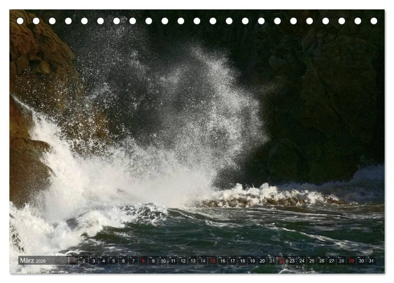 Bild: 9783457969328 | Fels in der Brandung (Tischkalender 2026 DIN A5 quer), CALVENDO...