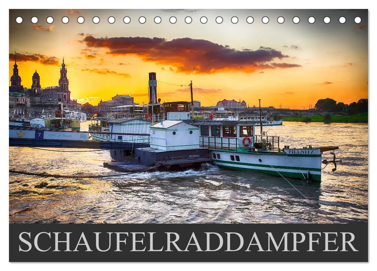 Cover: 9783516059328 | Schaufelraddampfer (Tischkalender 2026 DIN A5 quer), CALVENDO...