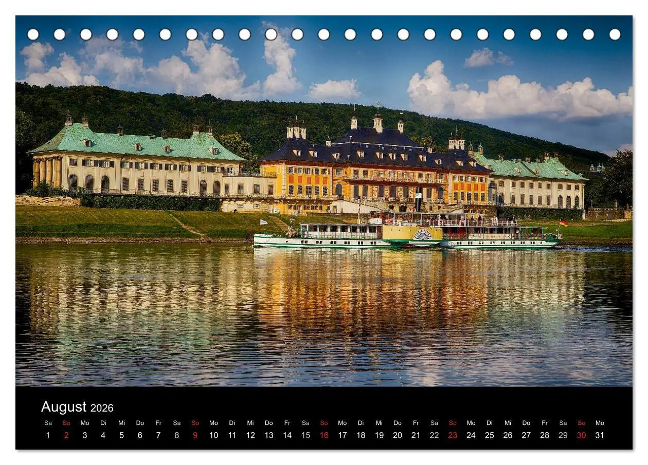 Bild: 9783516059328 | Schaufelraddampfer (Tischkalender 2026 DIN A5 quer), CALVENDO...