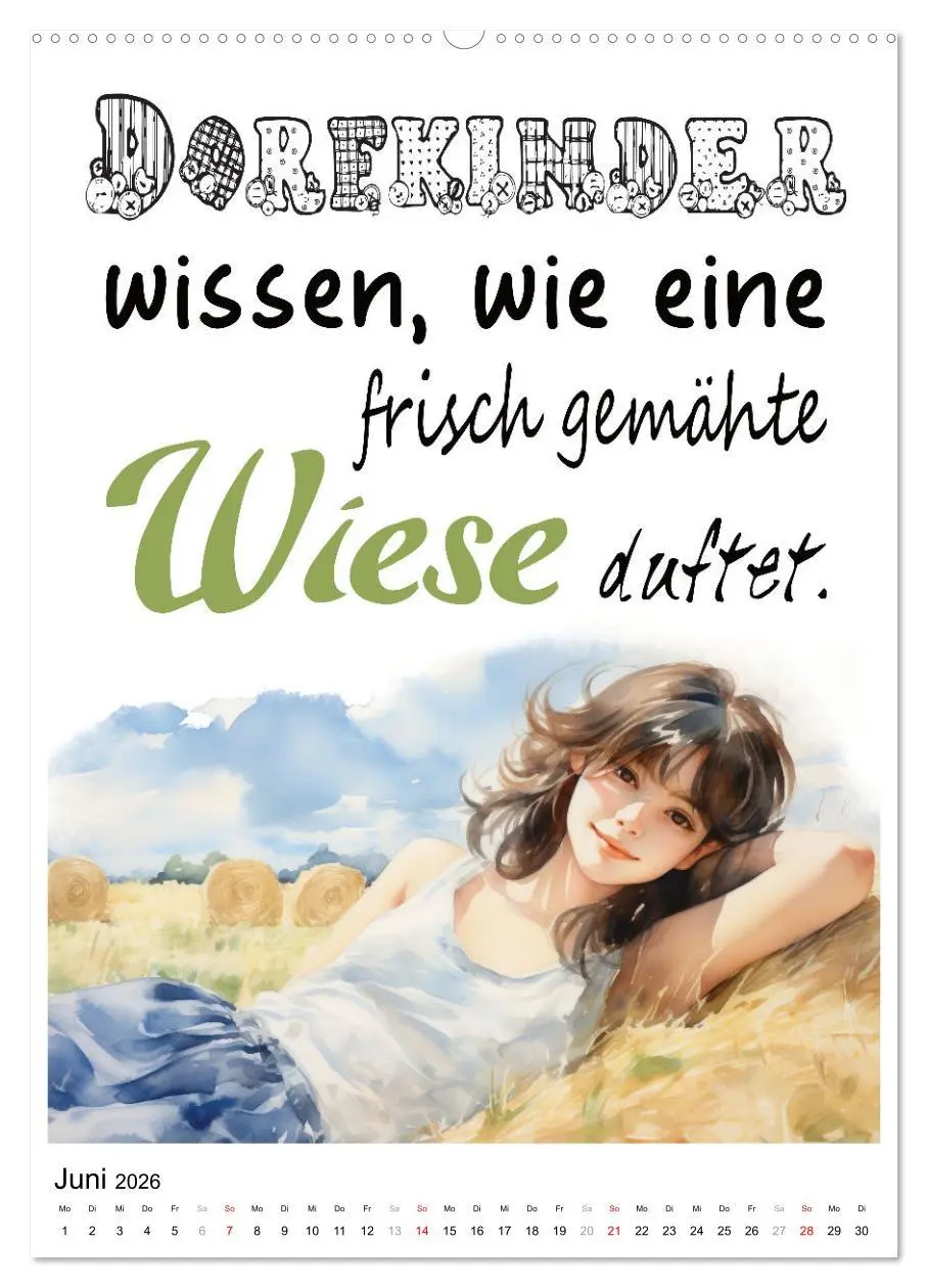 Bild: 9783516299328 | Dorfkinder und stolz darauf (hochwertiger Premium Wandkalender 2026...