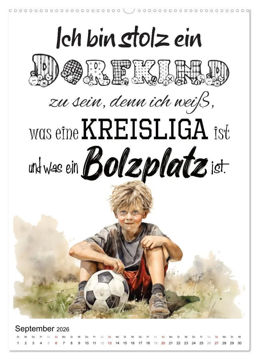 Bild: 9783516299328 | Dorfkinder und stolz darauf (hochwertiger Premium Wandkalender 2026...