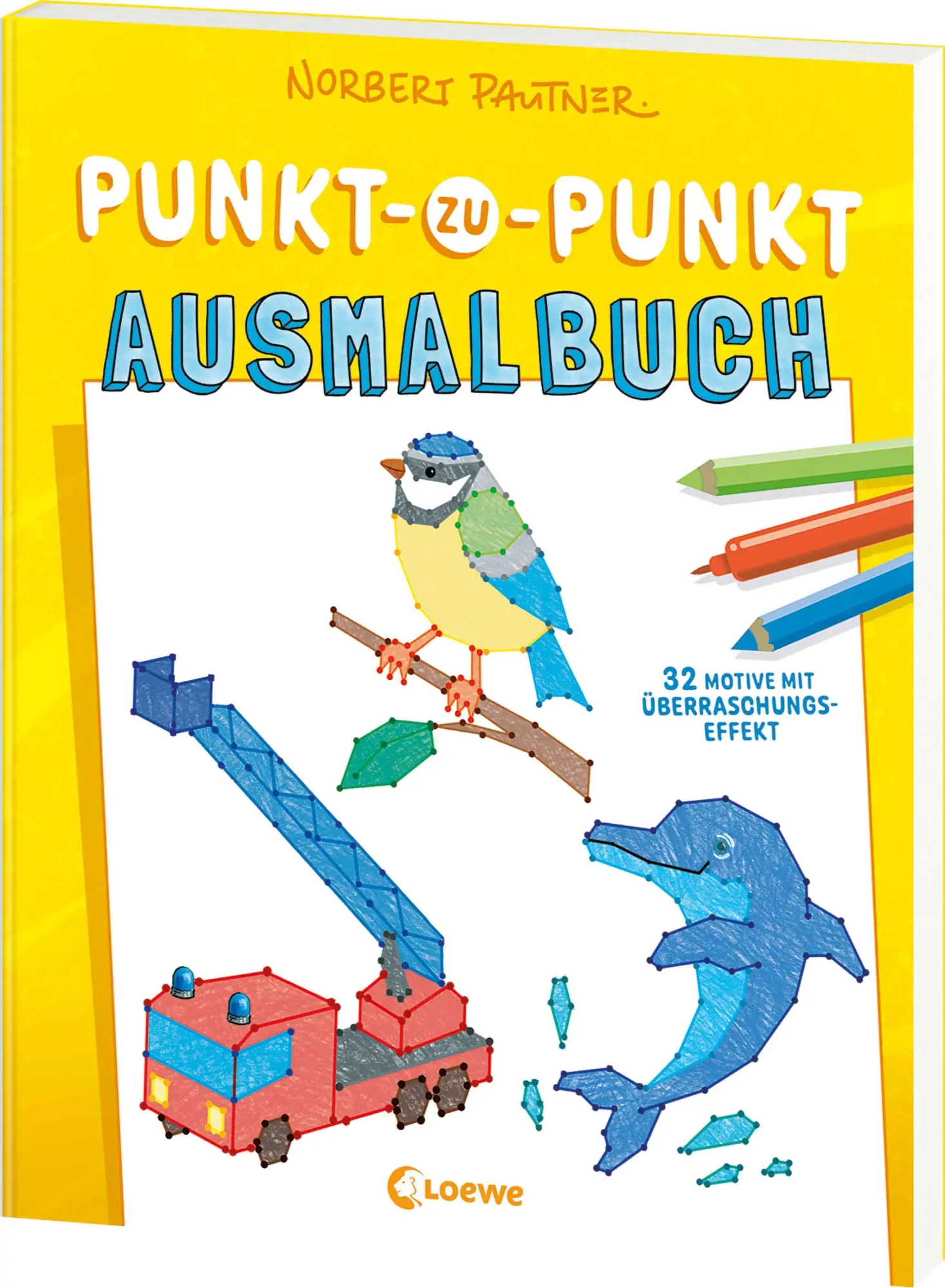 Cover: 9783743219328 | Punkt-zu-Punkt-Ausmalbuch (gelb) | Norbert Pautner | Taschenbuch