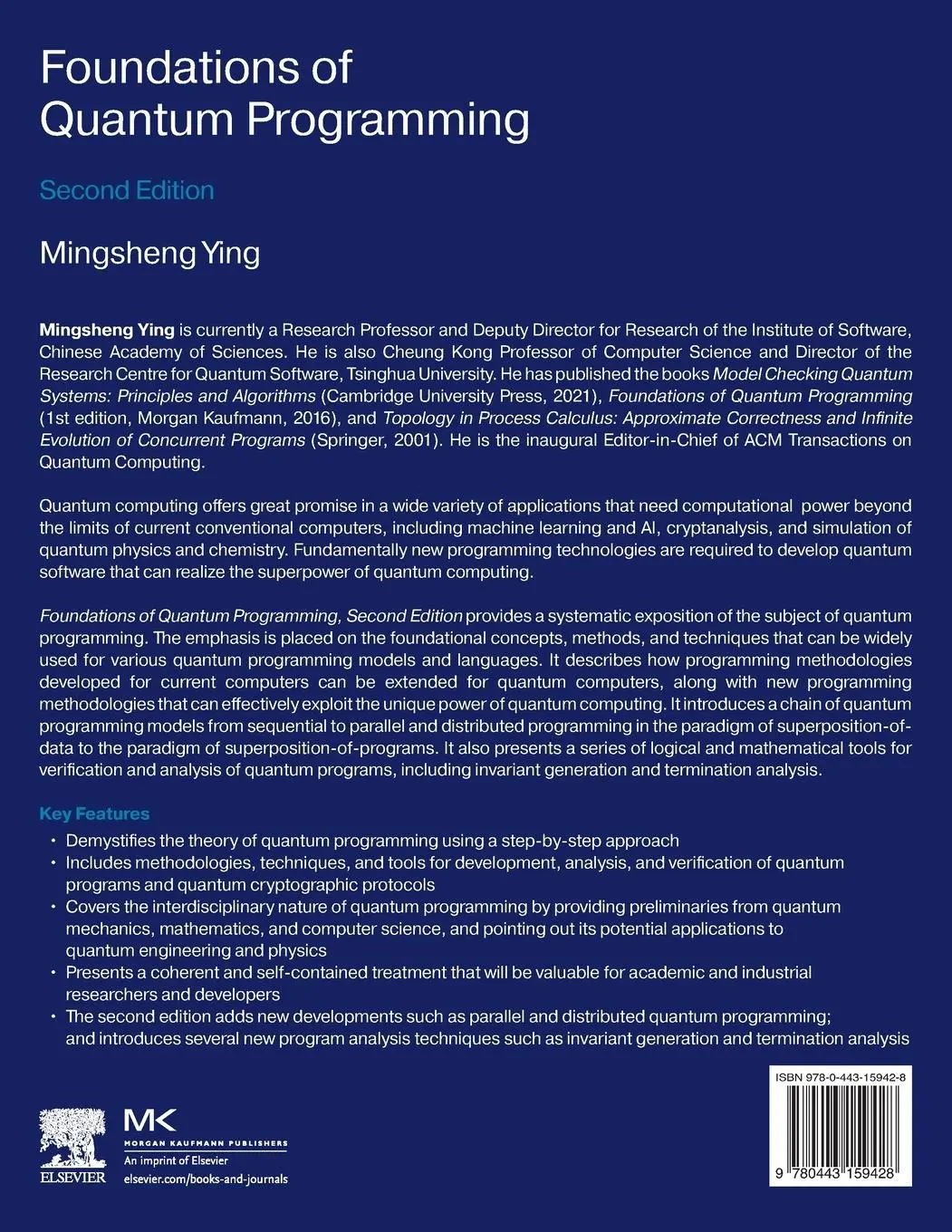 Rückseite: 9780443159428 | Foundations of Quantum Programming | Mingsheng Ying | Taschenbuch