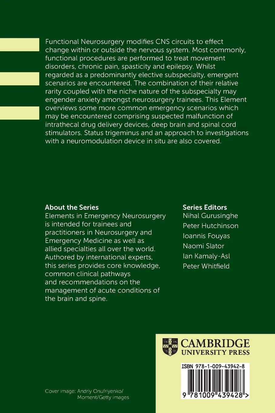 Rückseite: 9781009439428 | Emergency Scenarios in Functional Neurosurgery | Manfield (u. a.)