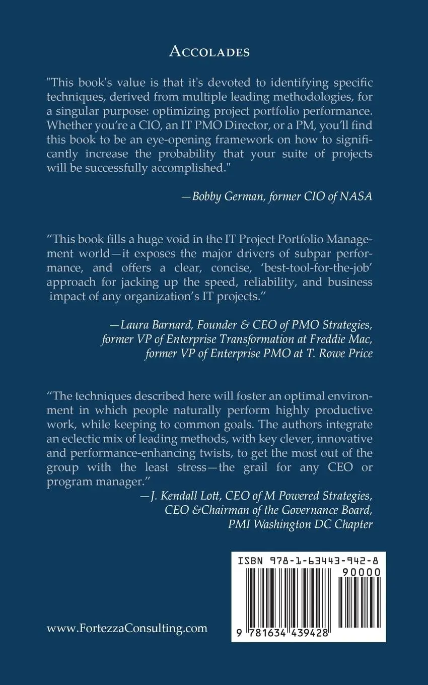 Rückseite: 9781634439428 | The CIO's Guide to Breakthrough Project Portfolio Performance | Buch