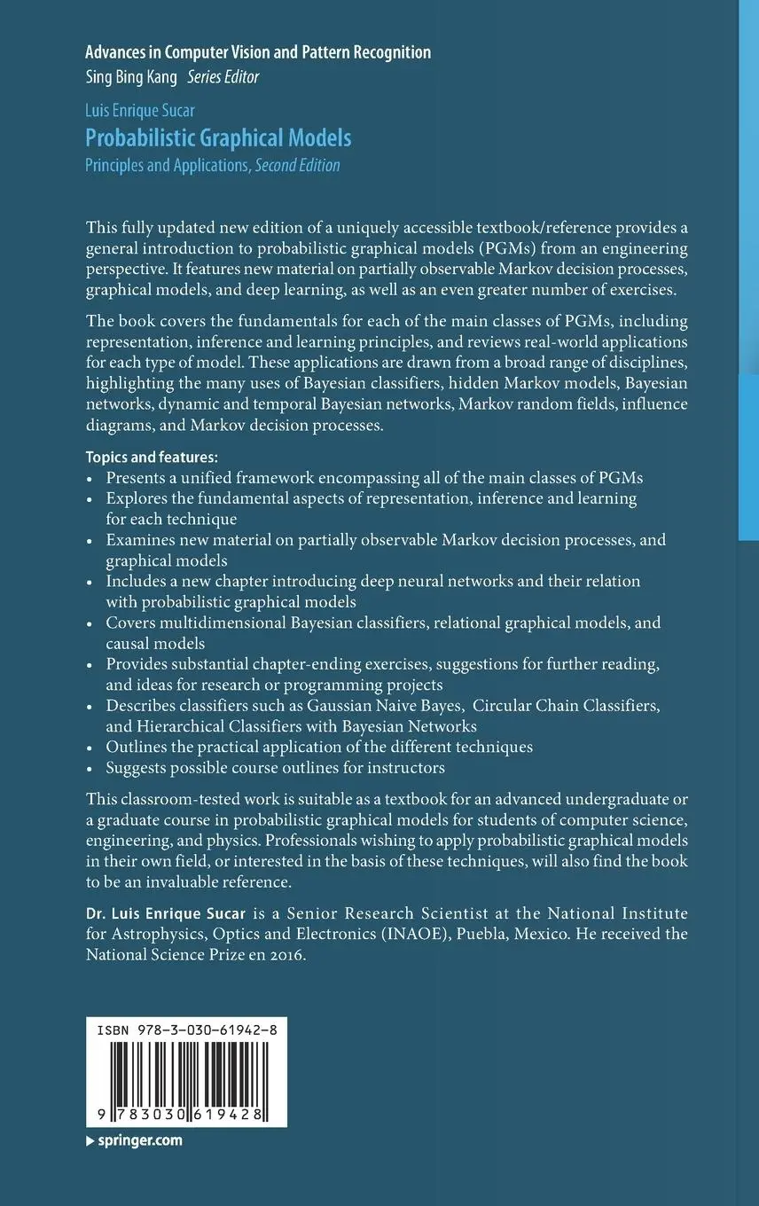 Rückseite: 9783030619428 | Probabilistic Graphical Models | Principles and Applications | Sucar