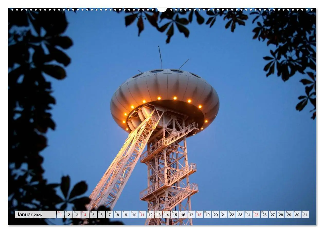 Bild: 9783457269428 | Das Ruhrgebiet bei Nacht (Wandkalender 2026 DIN A2 quer), CALVENDO...