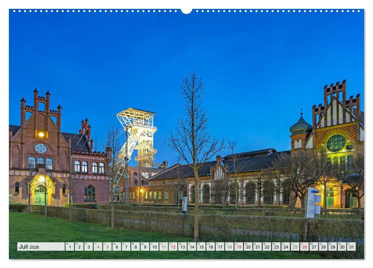 Bild: 9783457269428 | Das Ruhrgebiet bei Nacht (Wandkalender 2026 DIN A2 quer), CALVENDO...