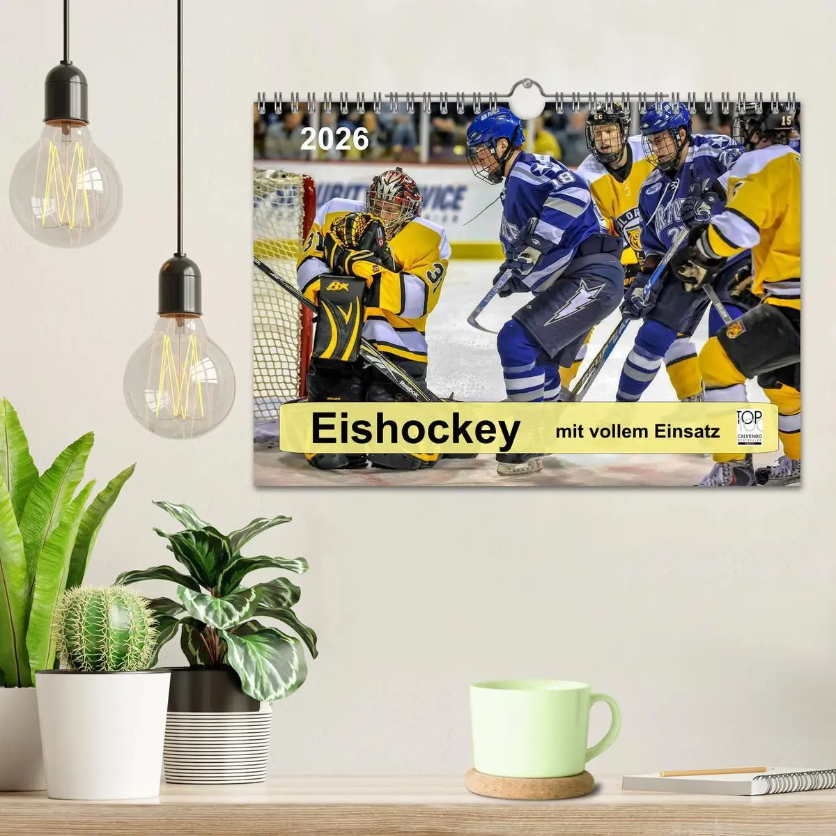 Bild: 9783516049428 | Mit vollem Einsatz - Eishockey (Wandkalender 2026 DIN A4 quer),...