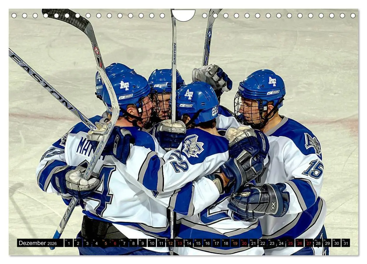 Bild: 9783516049428 | Mit vollem Einsatz - Eishockey (Wandkalender 2026 DIN A4 quer),...
