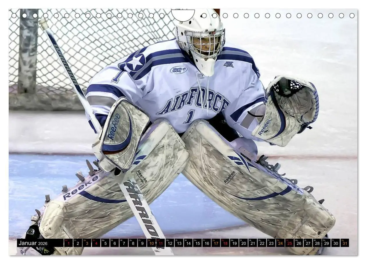 Bild: 9783516049428 | Mit vollem Einsatz - Eishockey (Wandkalender 2026 DIN A4 quer),...