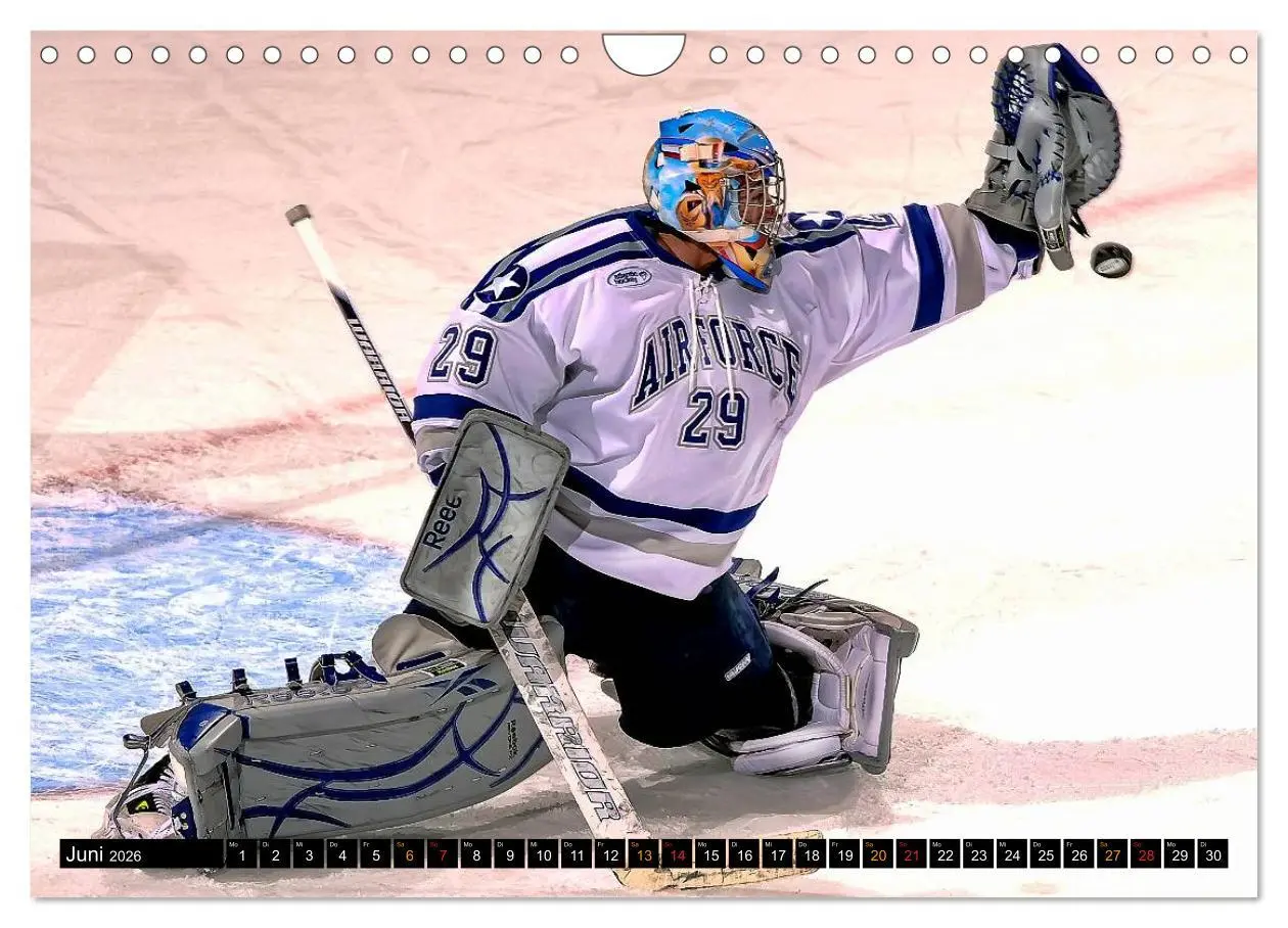 Bild: 9783516049428 | Mit vollem Einsatz - Eishockey (Wandkalender 2026 DIN A4 quer),...