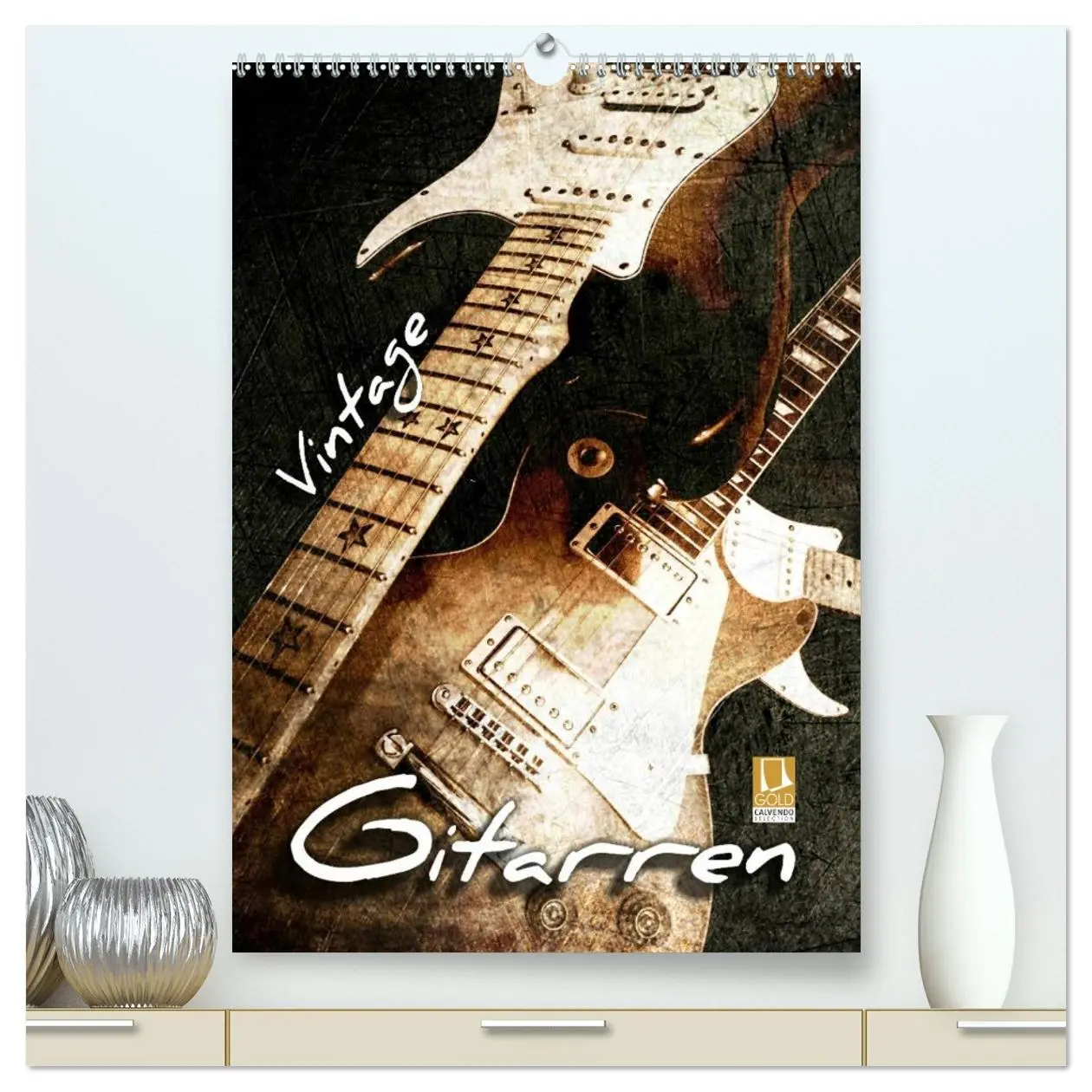 Cover: 9783516429428 | Vintage Gitarren (hochwertiger Premium Wandkalender 2026 DIN A2...