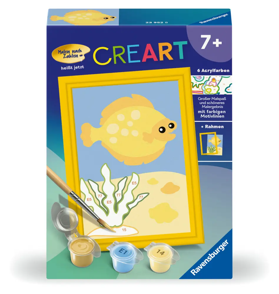 Cover: 4005556239528 | CreArt, Malen nach Zahlen Kinder - Fröhlicher Fisch | Spiel | Deutsch