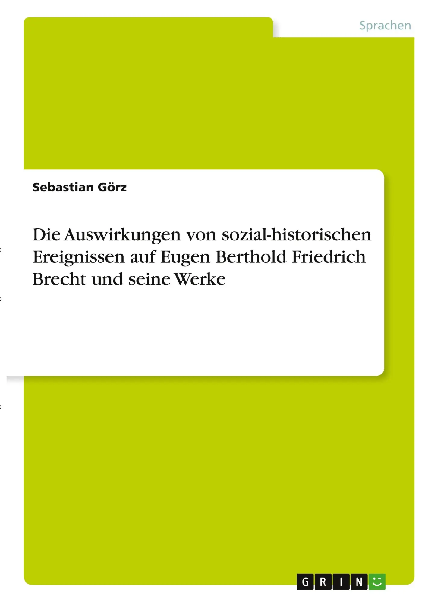 Cover: 9783346379528 | Die Auswirkungen von sozial-historischen Ereignissen auf Eugen...