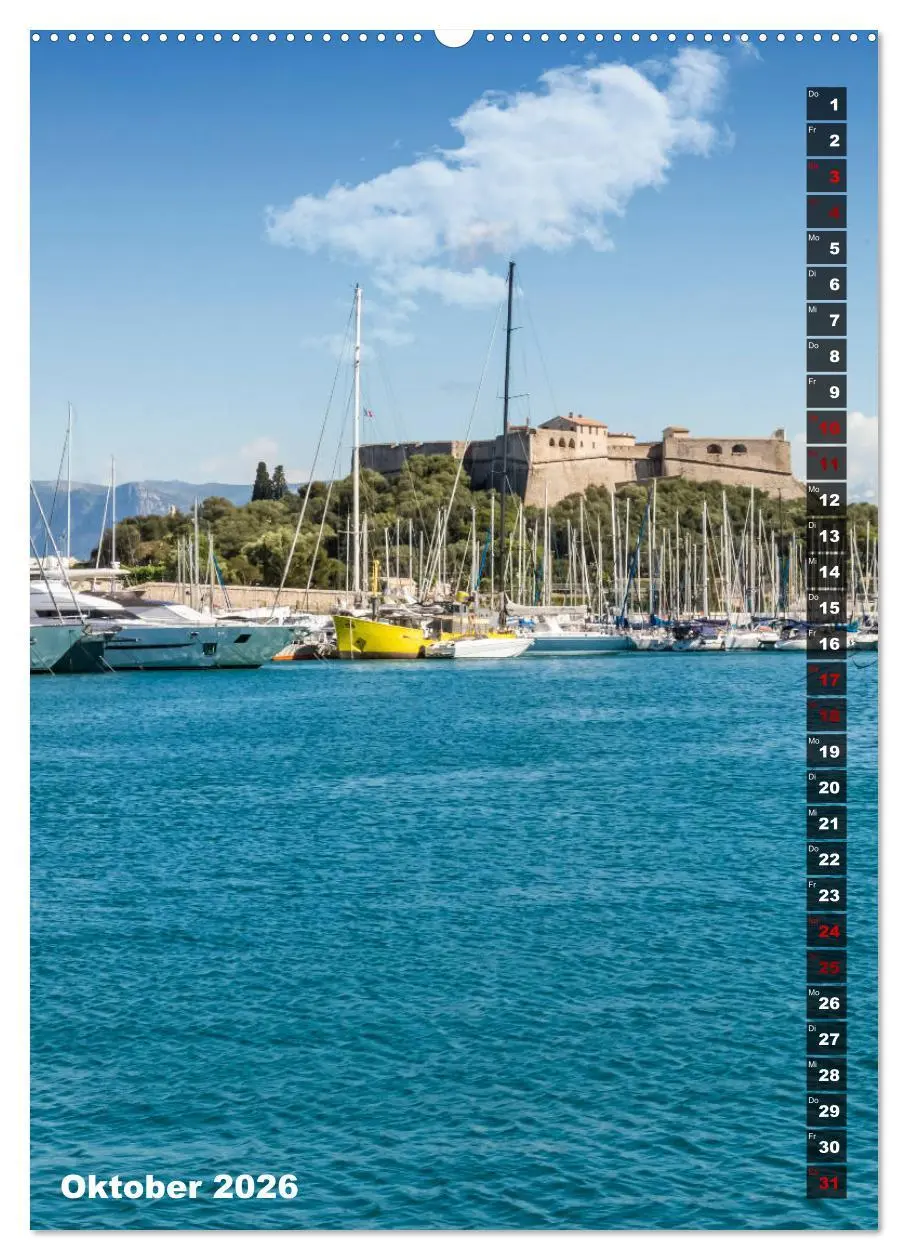 Bild: 9783516419528 | CÔTE D'AZUR Idyllische Orte (hochwertiger Premium Wandkalender 2026...