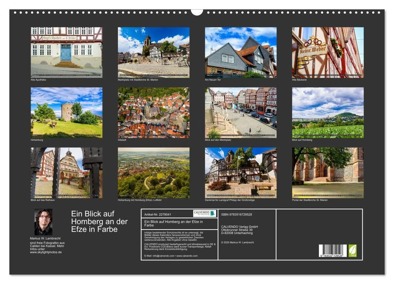 Bild: 9783516729528 | Ein Blick auf Homberg an der Efze in Farbe (Wandkalender 2026 DIN...