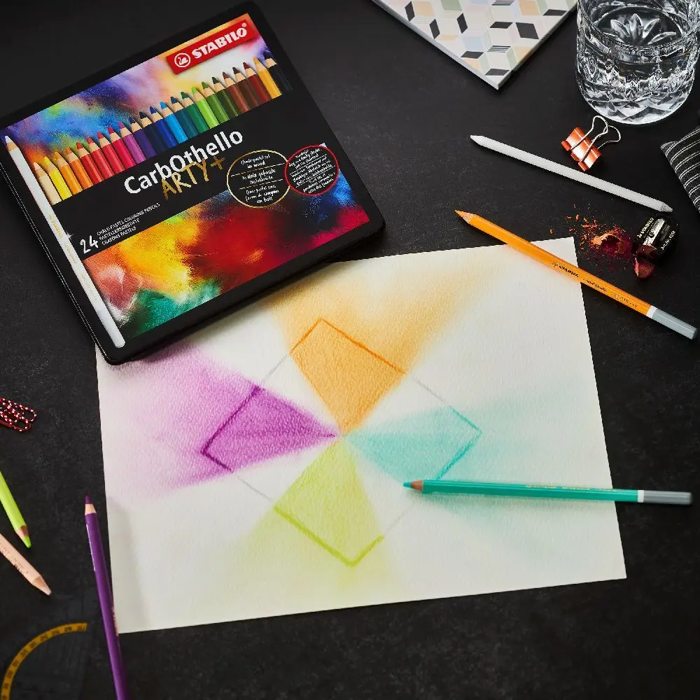 Bild: 4006381279628 | STABILO CarbOthello 24er Metalletui ARTY+" | In Karton | 1424-6 | 2023