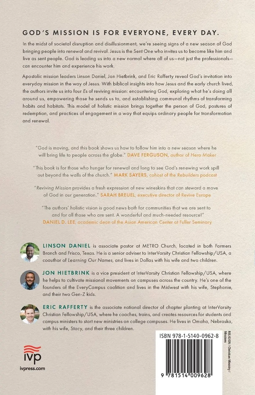 Rückseite: 9781514009628 | Reviving Mission | Awakening to the Everyday Movement of God | Buch