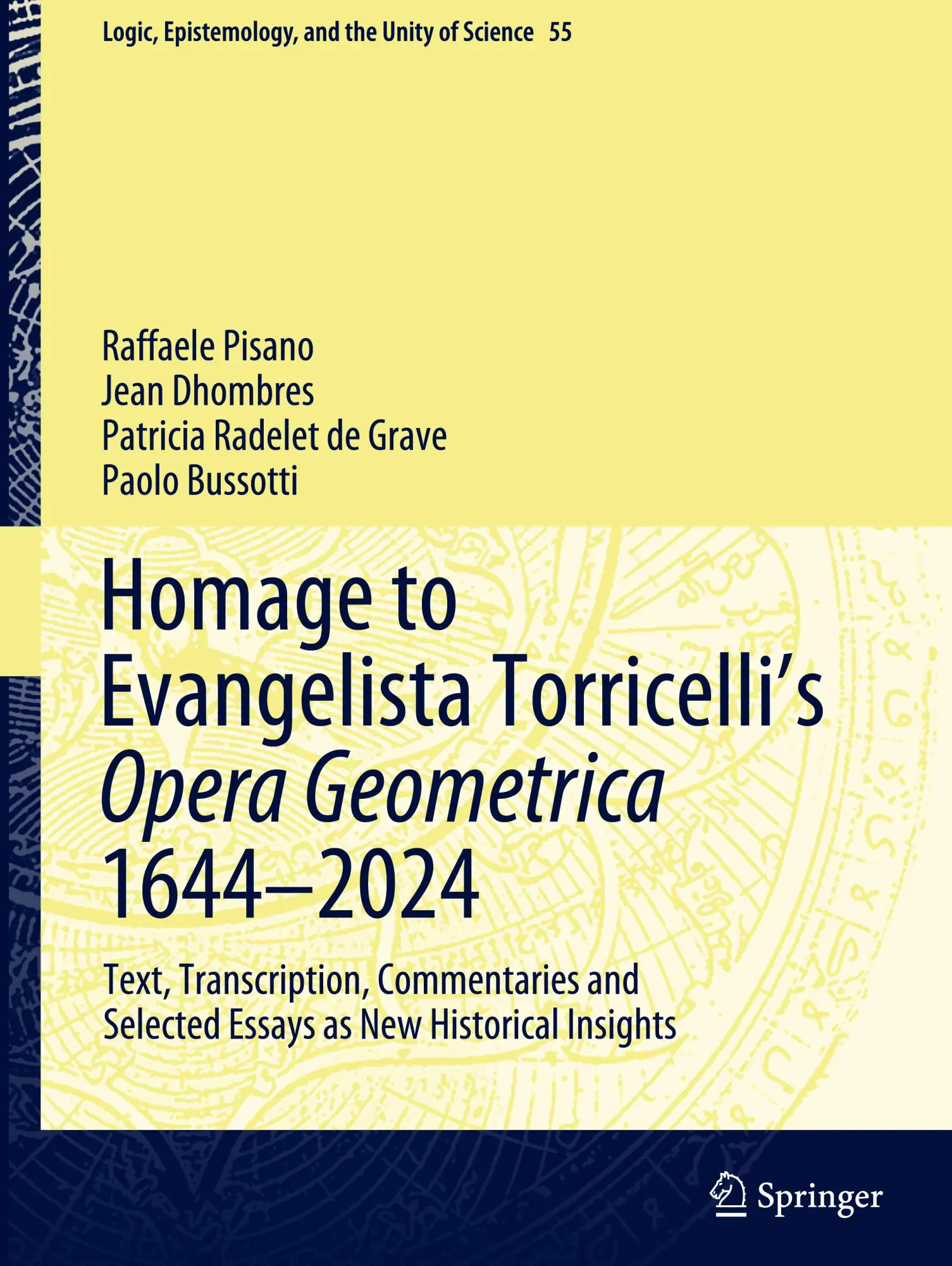 Cover: 9783031069628 | Homage to Evangelista Torricelli's Opera Geometrica 1644-2024 | Buch
