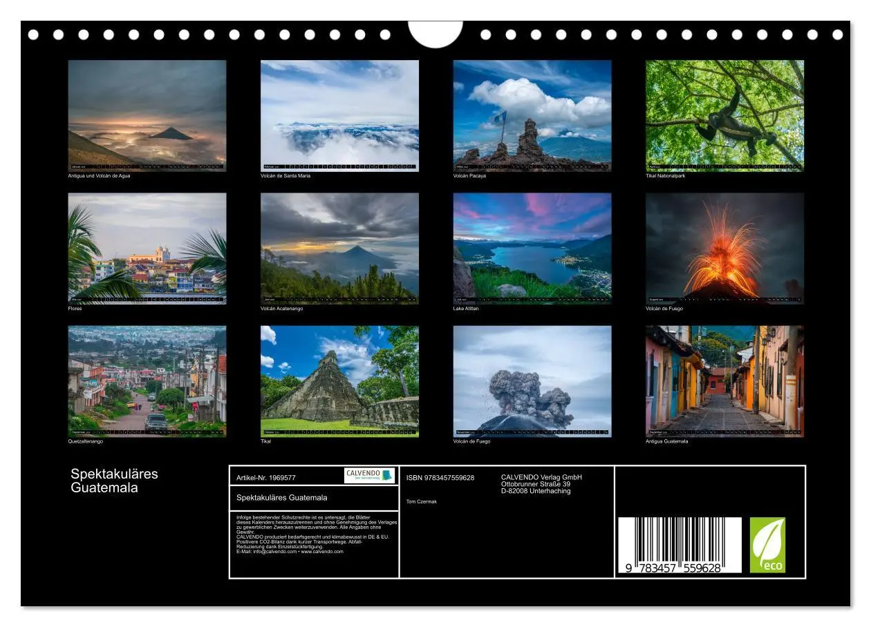 Bild: 9783457559628 | Spektakuläres Guatemala (Wandkalender 2026 DIN A4 quer), CALVENDO...