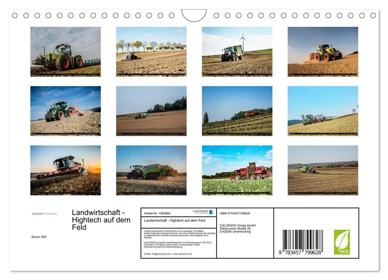 Bild: 9783457799628 | Landwirtschaft - Hightech auf dem Feld (Wandkalender 2026 DIN A4...