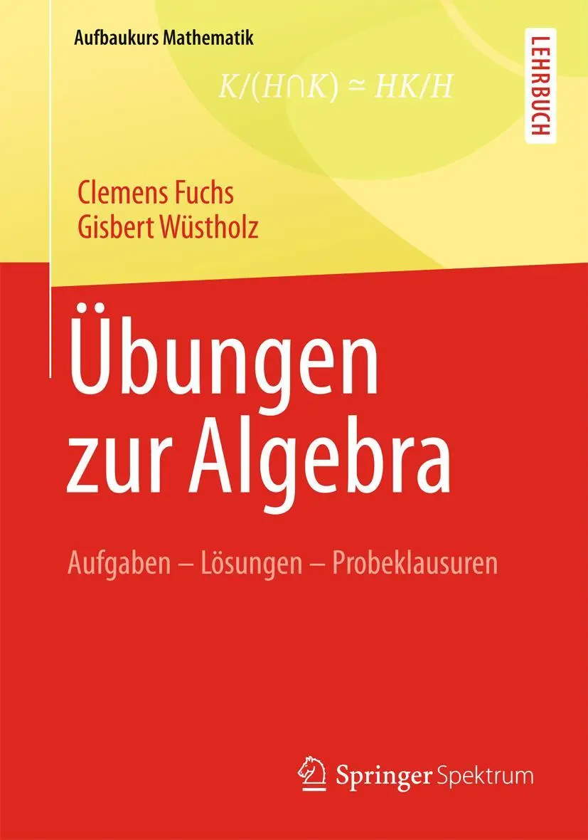 Cover: 9783834819628 | Übungen zur Algebra | Aufgaben - Lösungen - Probeklausuren | Buch | ix