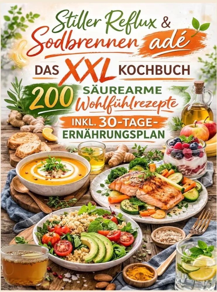 Cover: 9789403879628 | Stiller Reflux &amp; Sodbrennen adé: Das XXL Kochbuch - 200 säurearme...