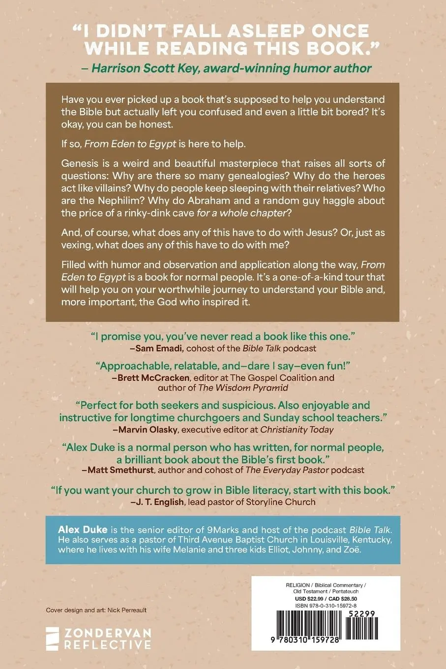 Rückseite: 9780310159728 | An From Eden to Egypt | A Guided Tour of Genesis | Alex Duke | Buch