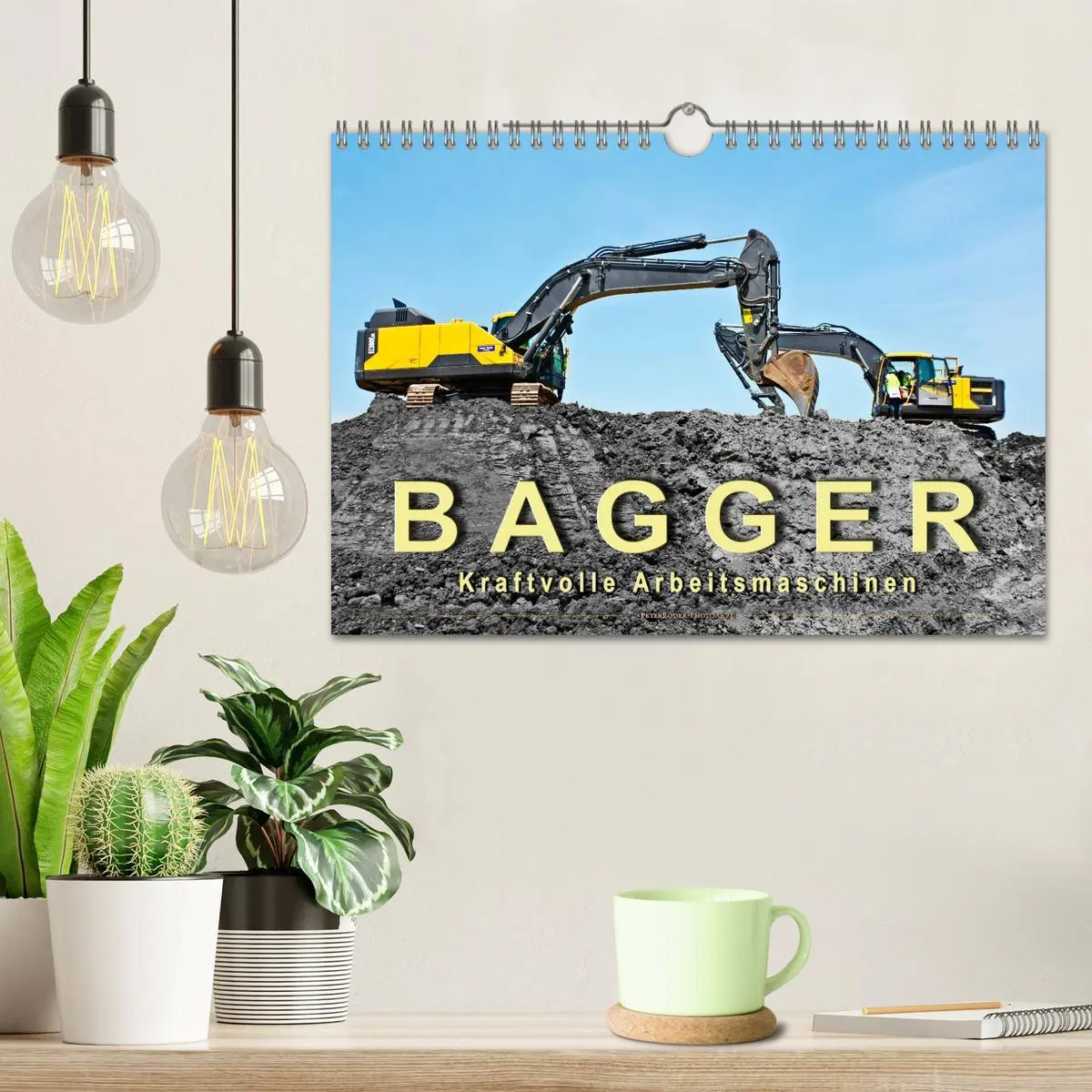 Bild: 9783457859728 | Bagger - kraftvolle Arbeitsmaschinen (Wandkalender 2026 DIN A4...
