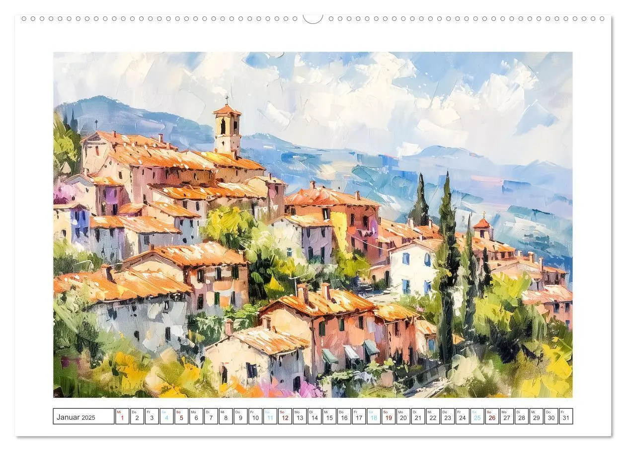 Bild: 9783383809828 | Mediterrane Landschaften (Wandkalender 2025 DIN A2 quer), CALVENDO...