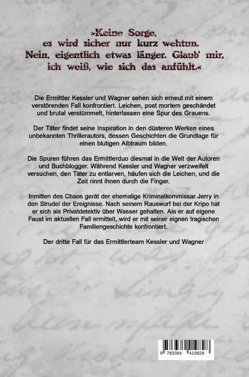 Rückseite: 9783384419828 | Tödliche Zeilen | Meinen Worten sollst du folgen | Sabrina Pesch