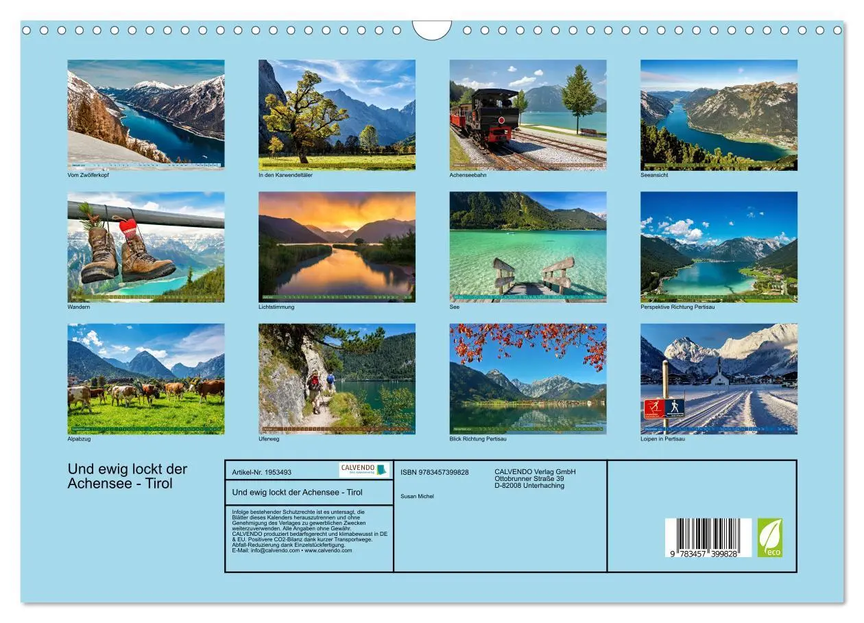 Bild: 9783457399828 | Und ewig lockt der Achensee - Tirol (Wandkalender 2026 DIN A3...