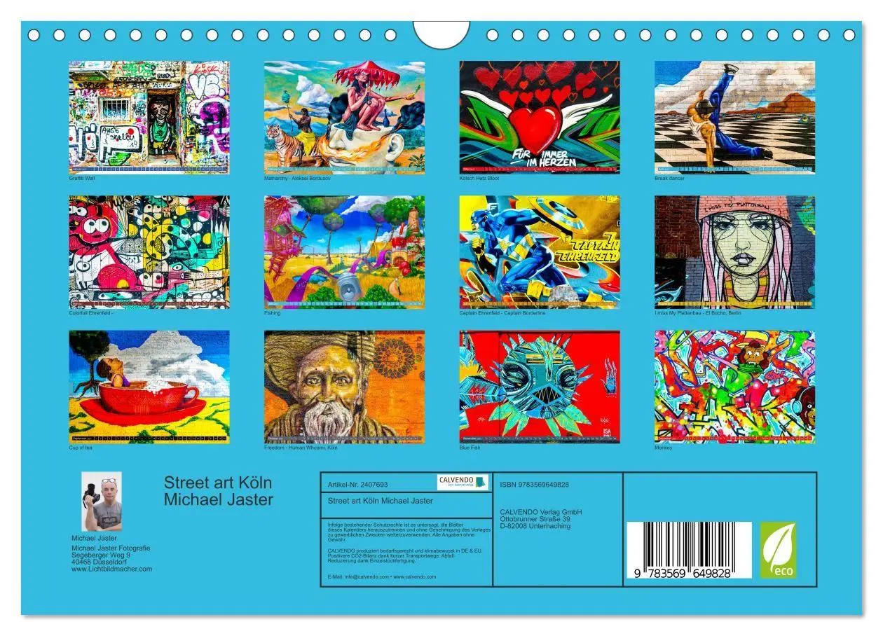 Bild: 9783569649828 | Street art Köln Michael Jaster (Wandkalender 2027 DIN A4 quer),...