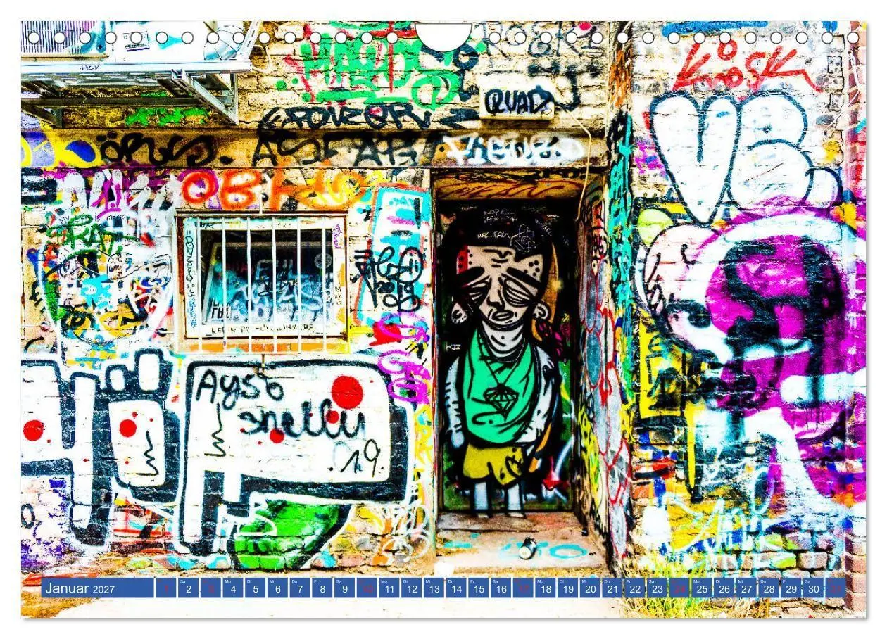 Bild: 9783569649828 | Street art Köln Michael Jaster (Wandkalender 2027 DIN A4 quer),...