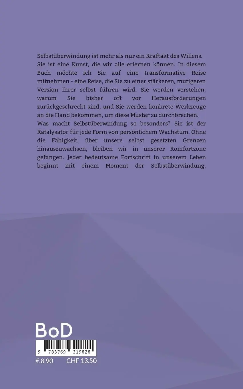 Rückseite: 9783769319828 | Konsequenz trifft Selbstüberwindung | Dein Leitfaden zum Erfolg | Buch