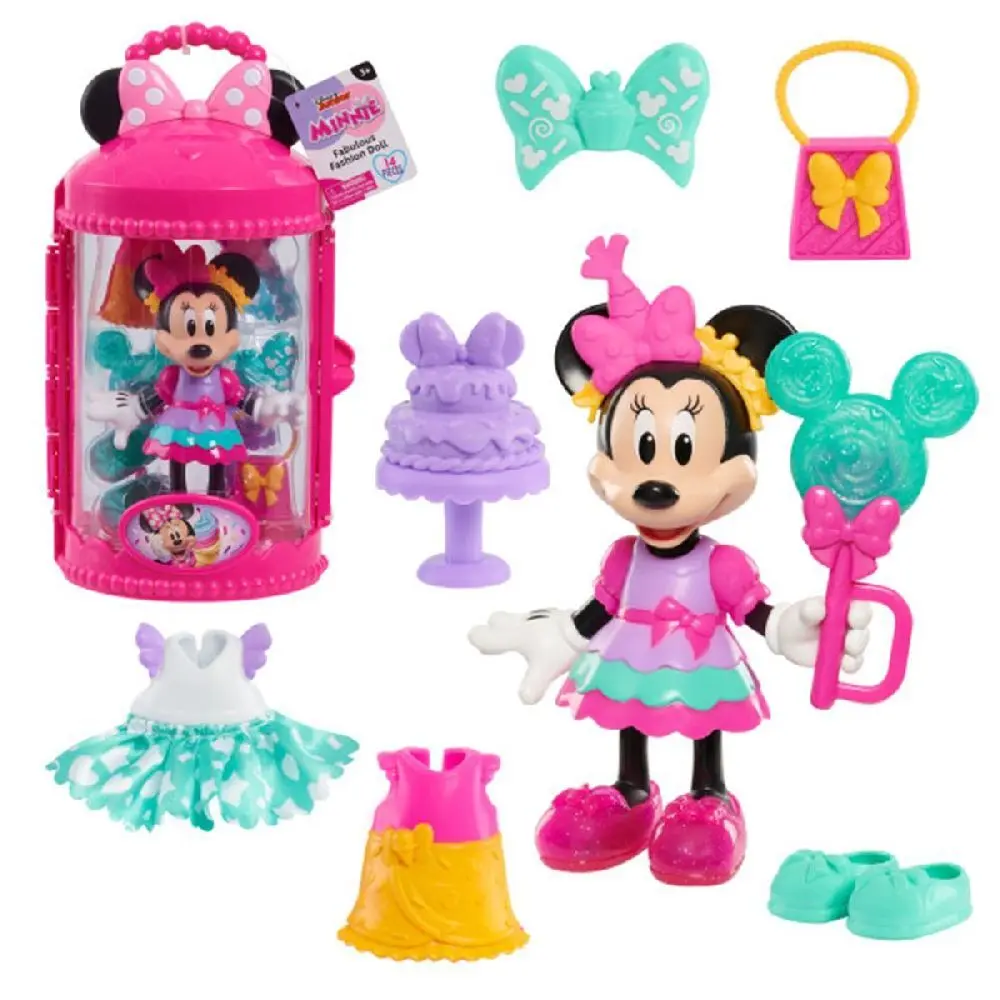 Cover: 886144899928 | Minnie Mouse Fashion Doll With Case - Sweet Party | In Kartonage