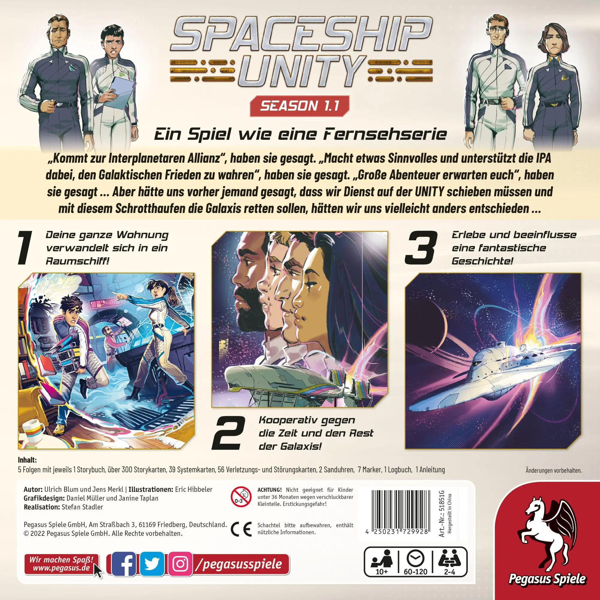 Bild: 4250231729928 | Spaceship Unity - Season 1.1 | Ulrich Blum | Spiel | Brettspiel | 2022