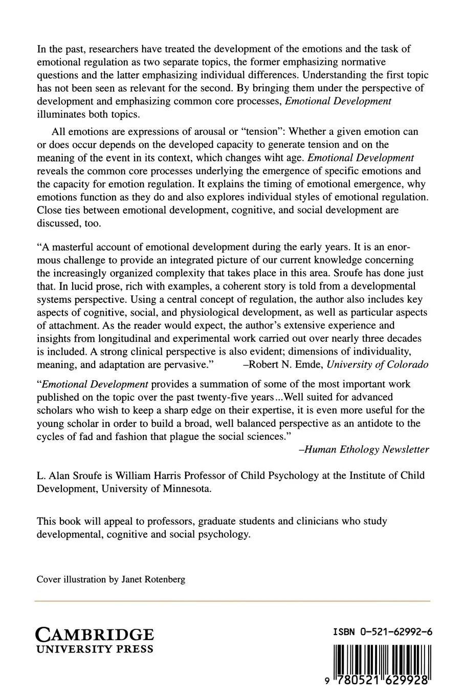 Rückseite: 9780521629928 | Emotional Development | L. Alan Sroufe (u. a.) | Taschenbuch | 2002